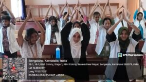 Yoga session conducted on 5-2-2024 (Afternoon session)